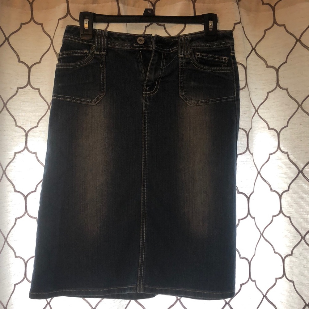 Denim jean skirt girls 14